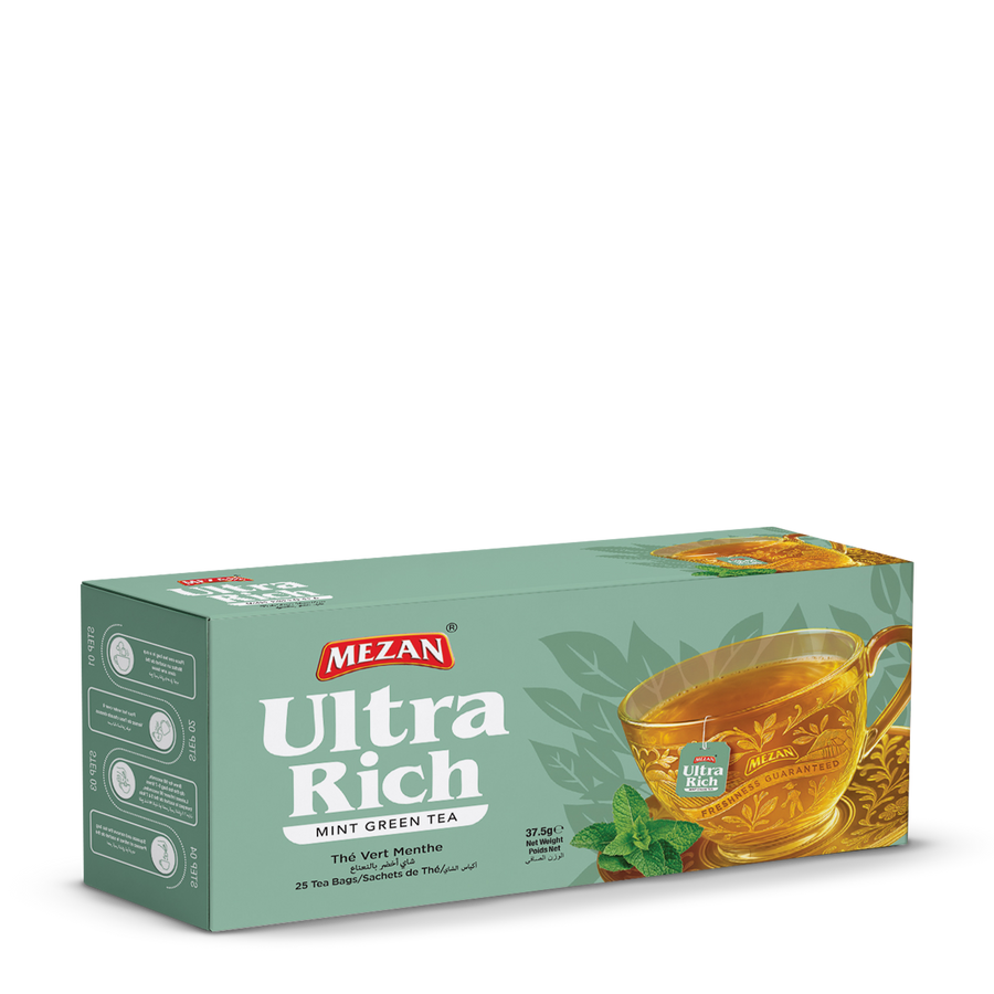 Mezan Ultra Rich Mint Green Tea Bags